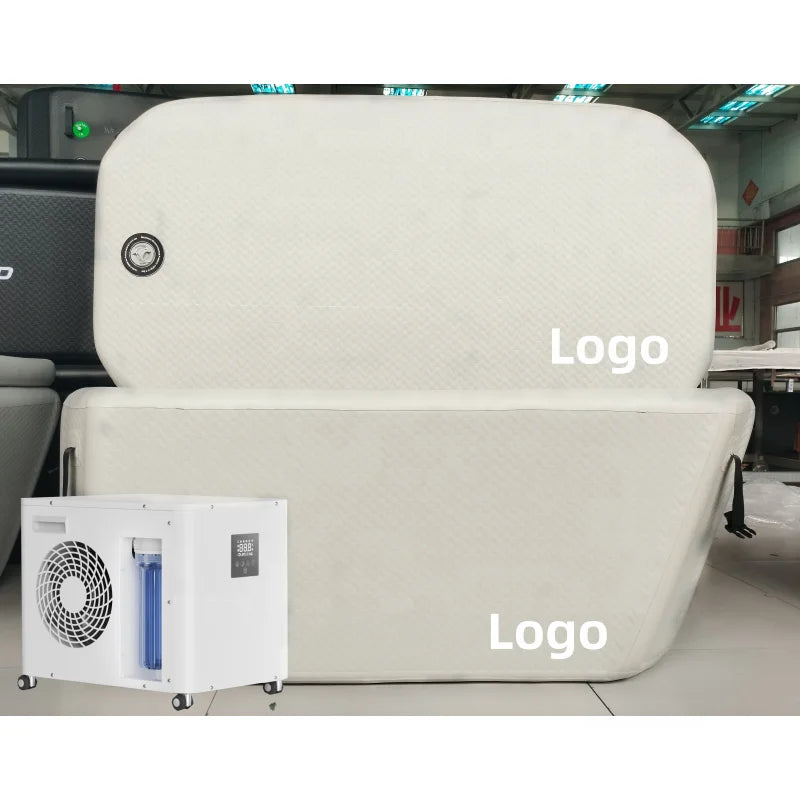 For ICEGALAX Customizable Portable Inflatable Hot Cold Bath Tubs Angled PVC Inner for Recovery Outdoor Hot Cold Plunge Ice