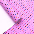 Wholesale PVC Polka Dot Printed Faux Leather Woven Backing Upholstery Outdoor Hairbows Shoes Bags Gloves Decorative Crafts