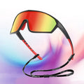New Fashion Men's Cycling Sunglasses Polarizing Dazzling Mirror One-Piece Household Outer Sports Glasses PC Frame Tac Lenses
