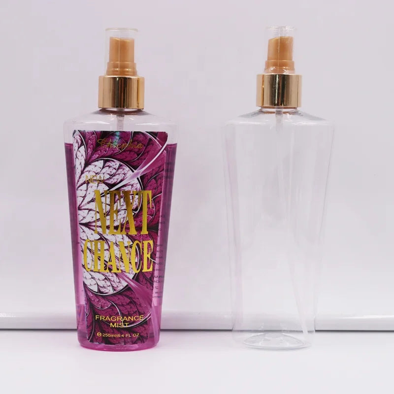 Wholesale Spray Bottle Plastic PET Perfume Body Mist Bottle Fragrance Pump Spray Bottles