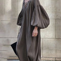 Wholesale 2025 Spring and Summer Casual Loose Large Size Cotton and Linen Dress Elegant Lace V-neck Lantern Sleeve Women Dress