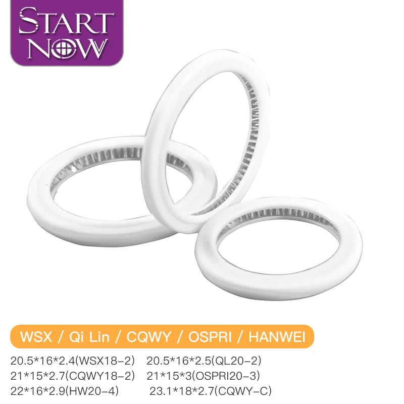 Startnow Laser Cleaning Machine O-ring WSX QiLin CQWY OSPRI 20x2mm Handheld Welding Protective Window Seal Laser Welding Seal