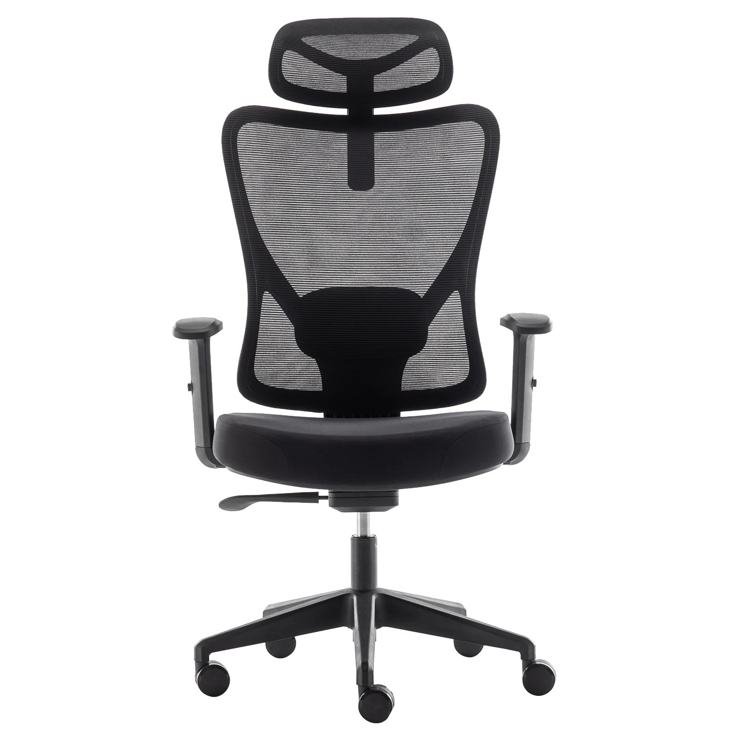 High Back Swivel Executive Office Chair Adjustable Ergonomic Mesh Conference-Foldable with Headrest Durable Metal Frame