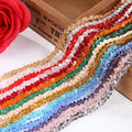 JC Crystal 2mm-6mm Stock Multi Colors Triangle Shape Glass Beads  Wholesale Crystal Jewelry Faceted Crystal Beads