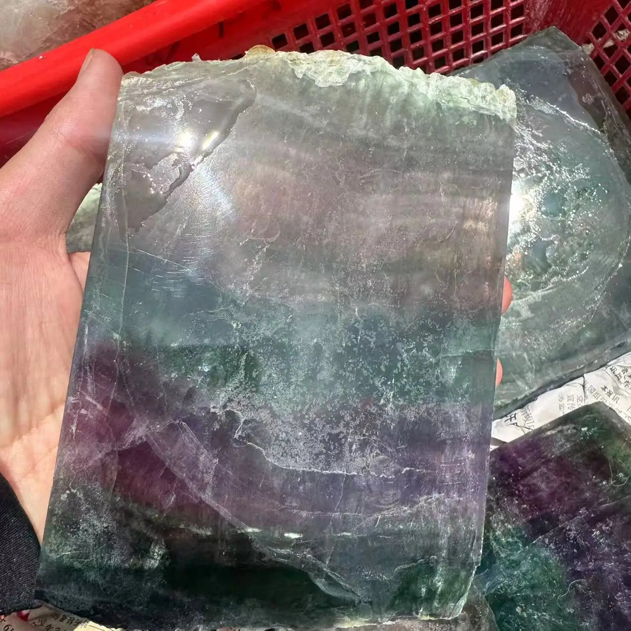 Wholesale Natural Fluorite Wafers for Home Decoration and Mascots Stylish Theme Gifts for Promotions