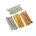 100pcs/lot 15/20/25/30/35/40mm Bar Shape Connectors for Earring Making Accessories DIY Earrings Jewelry Making Findings Supplies