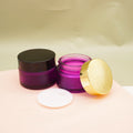 50g 1.7oz Frosted Purple Cosmetic 15g Eye Cream Glass Jar for Skin Care Cream