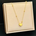 316l Stainless Steel Simple 18K Gold Choker Love Heart Pendant Designer Necklace Fashion Jewelry For Women