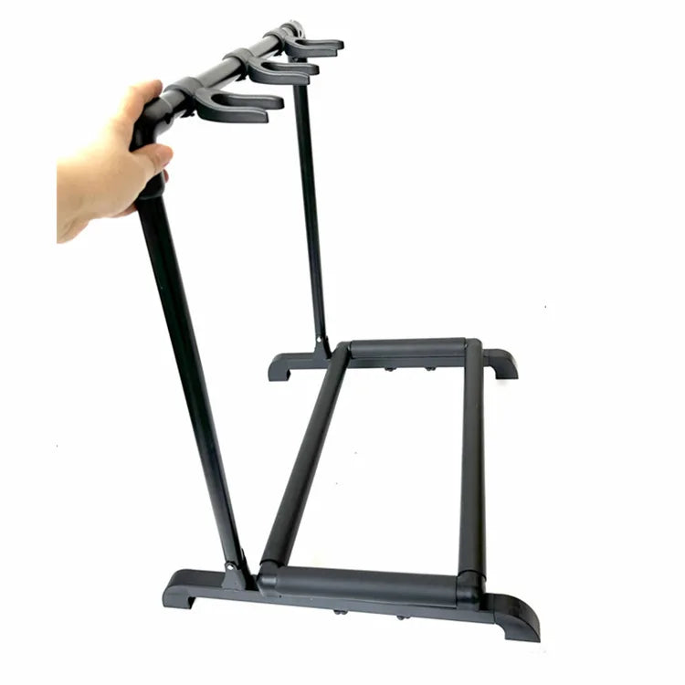Wholesale 3 Piece Guitar Stable Multiple Folding Display Universal Steel Guitar Stand Bass Holder