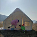Outdoor Camping Inflatable Tent Rainproof Portable Quick Opening Oxford Fabric Four-Season Camouflage One Bedroom