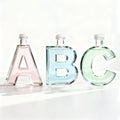 B Letter Shape Glass Bottle Whisky Tequila Gin Spirit Bottle High Quality Wine Glass Vodka Bottle