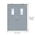 Entry Fire Rated Steel Door Exterior Metal Soundproof for Communal Fire Exits Other Door Gener