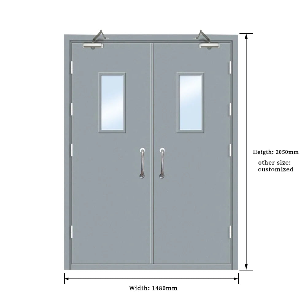 Entry Fire Rated Steel Door Exterior Metal Soundproof for Communal Fire Exits Other Door Gener