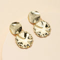 HOVANCI European 5 Minimalist Fashion Jewelry Gold Plated Retro Fashion Exaggeration Summer Drop Earring