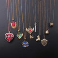 Trend Game Accessories Zelda Metal Key Heart Shape Necklace Anime Cosplay Pendant Necklace