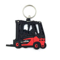 Factory Price Custom Keychain PVC Rubber Car logo lpg Forklifts Keychains 2D/3D Toy Forklift Keychain Soft Keyring