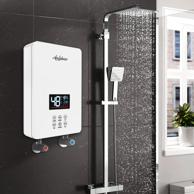 Touch Screen Instant Electric Hot Heating Bathroom Smart Water Heaters 220 Volts 4kw 5kw 6kw
