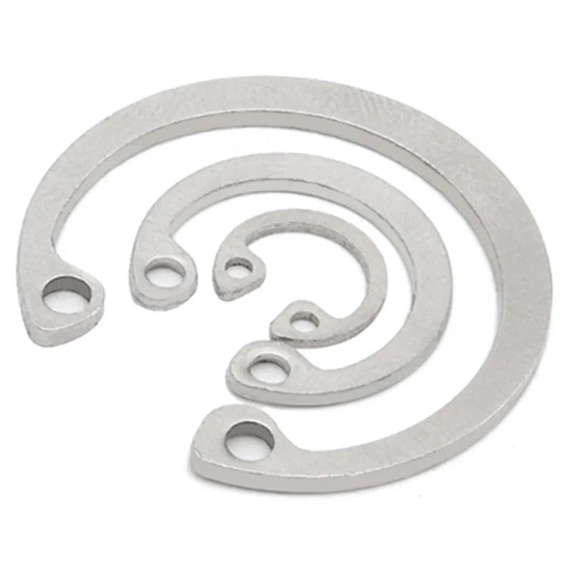 OEM Stainless Steel SS 304 ASME B8 A4-70 SUS 321 410 C Circlip Type B Internal Retaining Ring DIN472 Washer