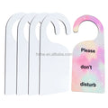 Free Samples Printable Wood Customized Sublimation Double Side Printing MDF Do Not Disturb Door Hanger Signs