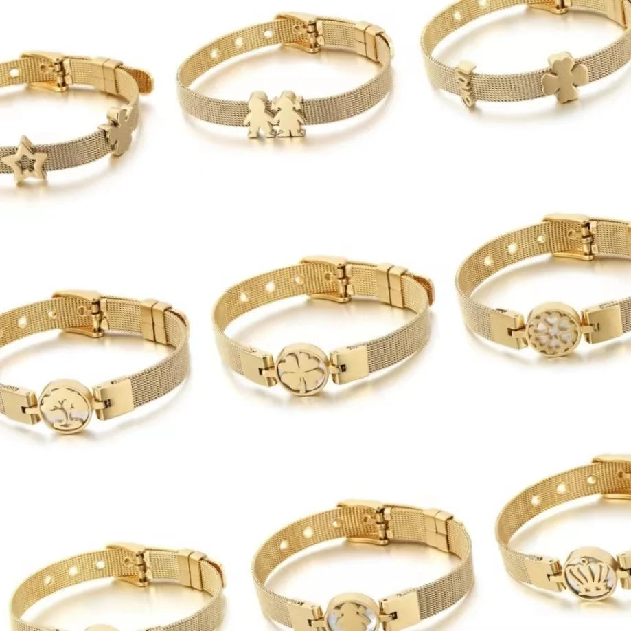 Jewelry Wholesale High Quality18K Gold-plated Luxury Fashion Exquisite Zircon All-match Bridal Bracelet Bangle