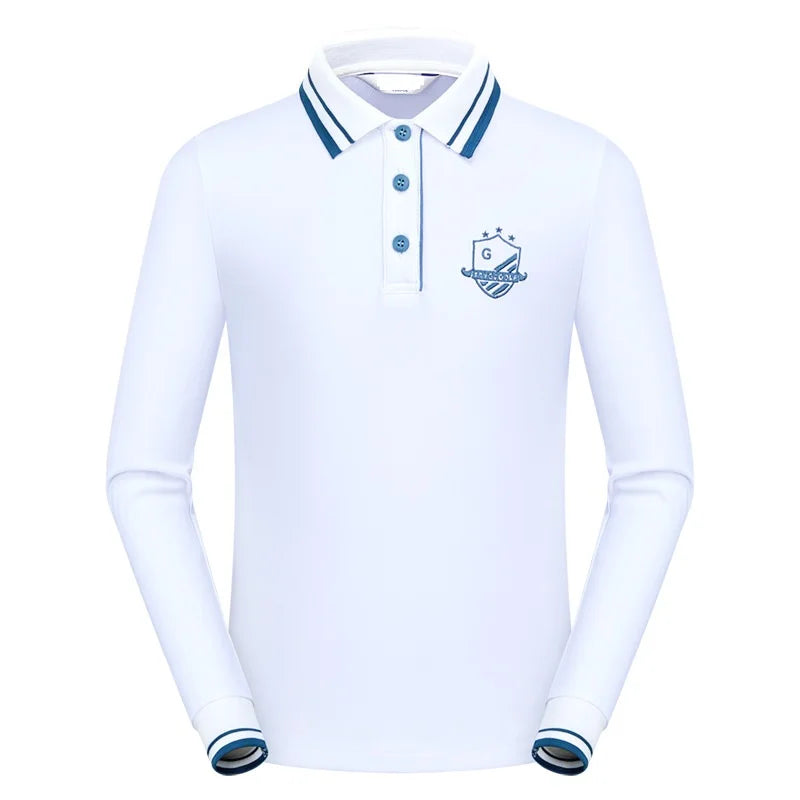 Customizable Comfortable Skin-Friendly Wear-Resistant and Durable Children's Golf Long Sleeve Tops for Students