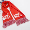 Custom Logo Scarf Free Sample Flag Knit Scarf  Flag Banner Football Cheerleaders Scarves