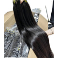 Natural Black 12A Grade Brazilian Straight Bundles Vendor Wholesale 100% Unprocessed Virgin Cuticle Aligned Human Hair Extension