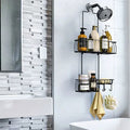 Supply Cross-Border Iron Durable Non-Perforated Bathroom Racks Showerhead Storage Flower Hanging Pendant