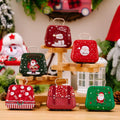 Christmas Decoration Tin Plated Handbags Candy Boxes Children's Gifts Small Iron Boxes Mini Handbags Shape Tin Boxes