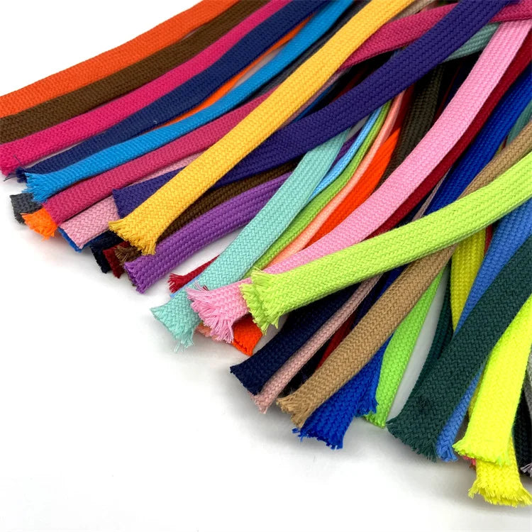 2021 Fashional Custom Colors Eco-Friendly High Tenacity Hoodie Laces Drawcord for Bags Garment Home Textile