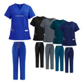 Ick Dry Nursing Doctor Dental Clinic Beauty Salon SPA Operation Scrub Hospital Uniform Women Straight Pant Scrubs
