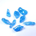 For Sale Blue Flame Aura Blue Fume Plated Quartz Tumbled Raw Crystal Cluster Crystal Gravels for Home Decoration