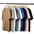 2023 New Men's Casual Short Sleeve T-shirt Simple Crew Neck Short Sleeve