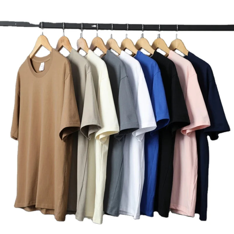 2023 New Men's Casual Short Sleeve T-shirt Simple Crew Neck Short Sleeve
