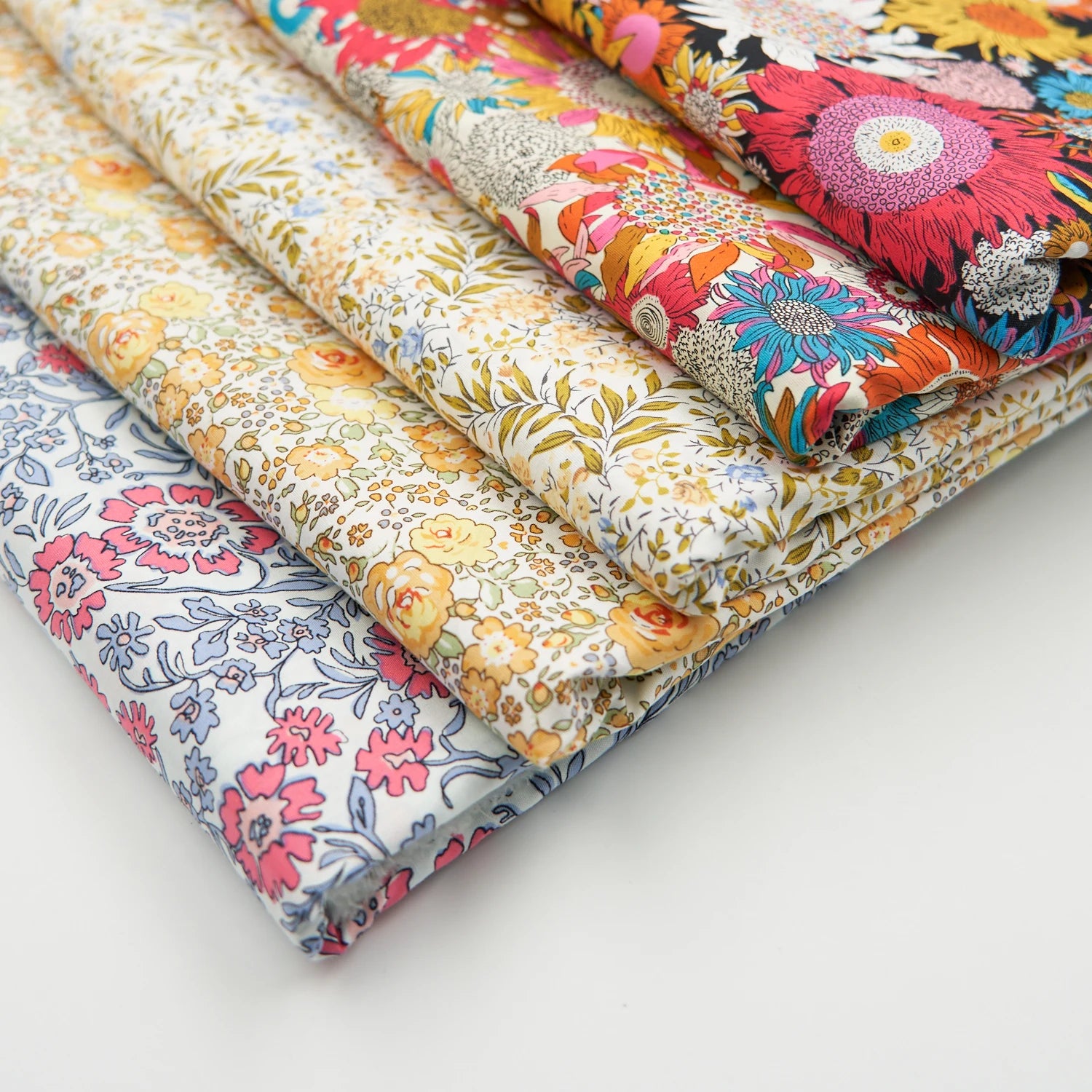 No MOQ Low Price 100% Cotton Woven Fabric Sunflower Printed for Kids Dress Handbags Shirts Boys' Toys Use