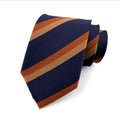 Luxury Striped Neck Ties for Men Custom Logo Corbatas Hombres Classic Polyester Necktie Set Gift Box