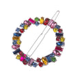 Wholesale Alloy Rhinestone Colorful Zircon Women Hair Clips Metal Hair Pin Crystal Hair Accessories