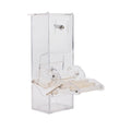 Parrot Pigeon Feeder Plastic Automatic Feeder for Birds Acrylic Bird Cage Feeder