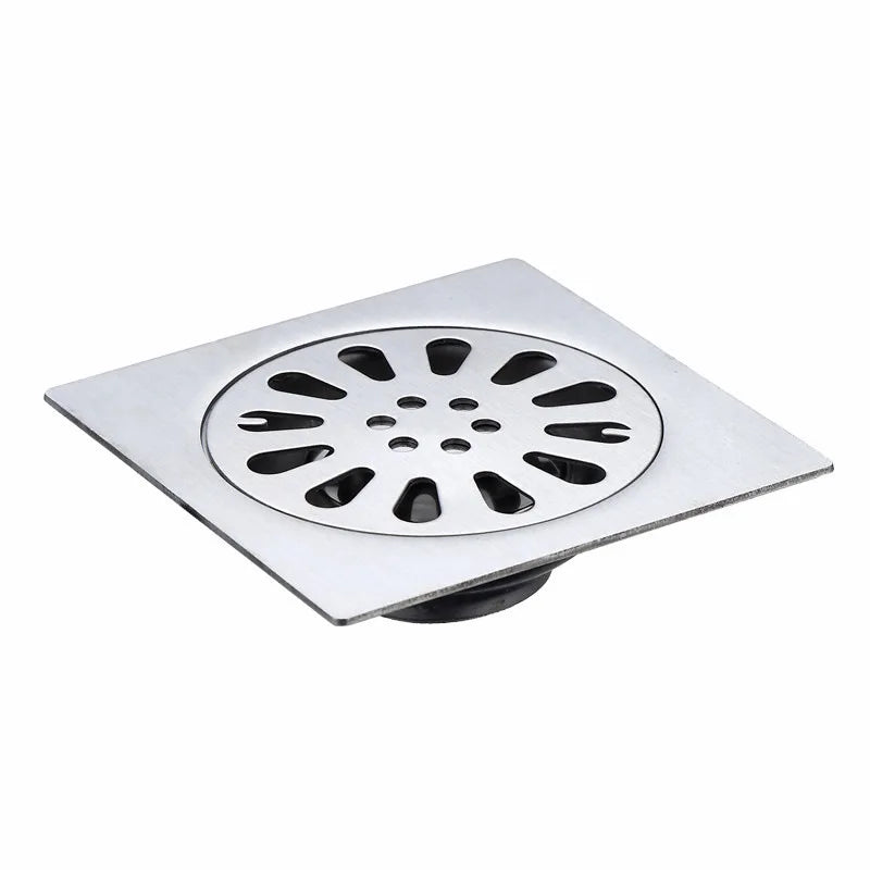 Factory Wholesale Modern Brushed Cheap Price Anti-Odor Bathroom Shower Concealed Square 4 Inch Stainless Steel Floor Drain