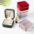 Hot Sale Small Velvet Portable Jewelry Storage Case Girls' Ear Stud Earrings Travel Jewelry Boxes