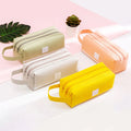 Large Capacity Children Big Full Colour Print Pink Yellow Pencil Case With Handle
