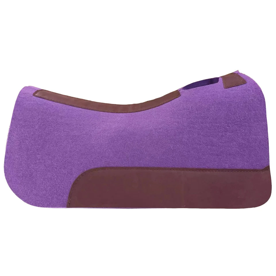 Best Weaver Leather Purple Western Saddle Pad 100% Wool Felt Wholesale Supplier for Horse
