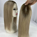 Ready to Ship Wholesale Russian Virgin Human Hair 5*5 Mono Base Topper for White Women