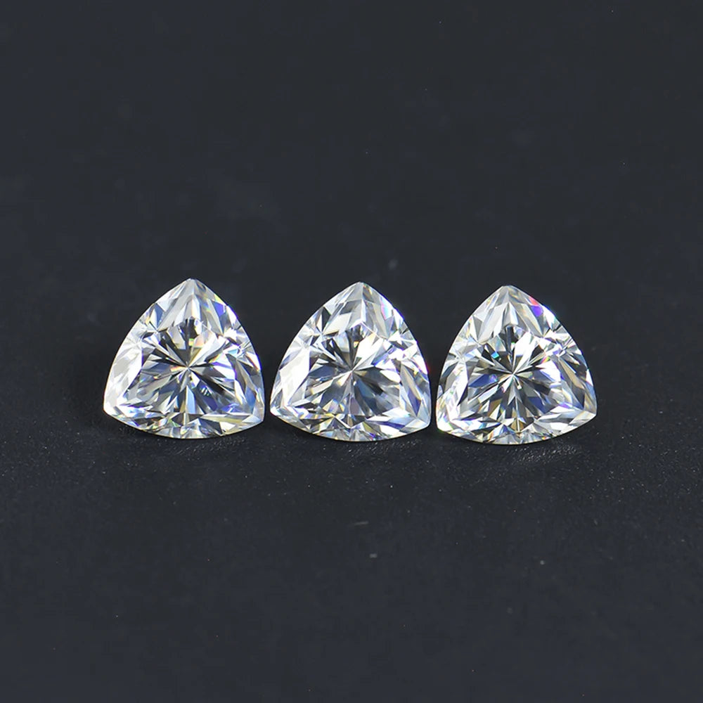 Beautiful Trillion Cutting Loose Moissanite Lowest Price in Wholesale for the Jewelry Setting Inlaid Diamond Technology