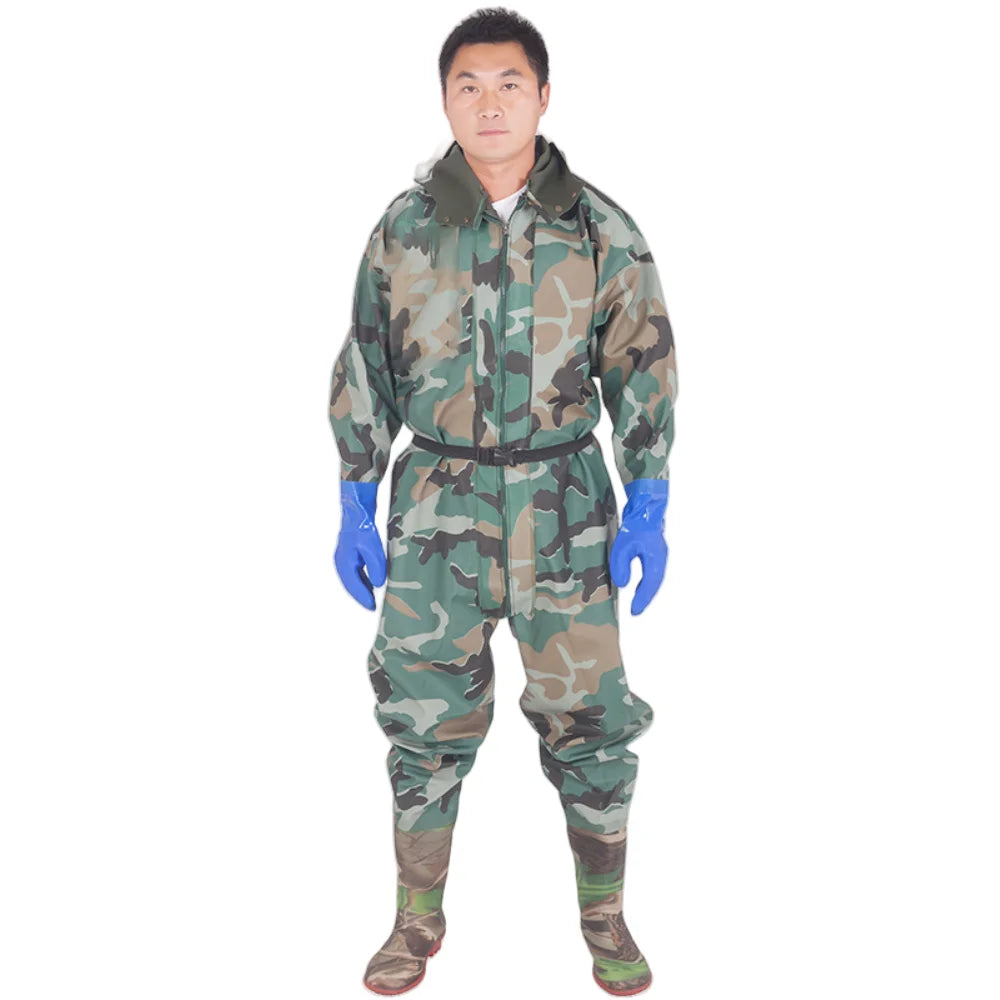 Essential Safety Clothing Waterproof PVC Body Suit with Water-Proof Function Disposable Coverall Made of SMS and PE Material
