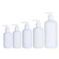 Lotion Pump Plastic Bottles 120ml 150ml 200ml 250ml 380ml 500ml 4OZ 5OZ 7OZ 8OZ 13OZ 16OZ Round HDPE White Cosmetic Packing MegaBDM