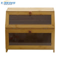 Bamboo Bread Box Multifunctional Large-capacity Snack Storage Box Wooden Large Home Living Room Kitchen Food Storage Box