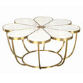Round Coffee Tables Set Luxury Modern Marble Top Coffee Table for Living Room