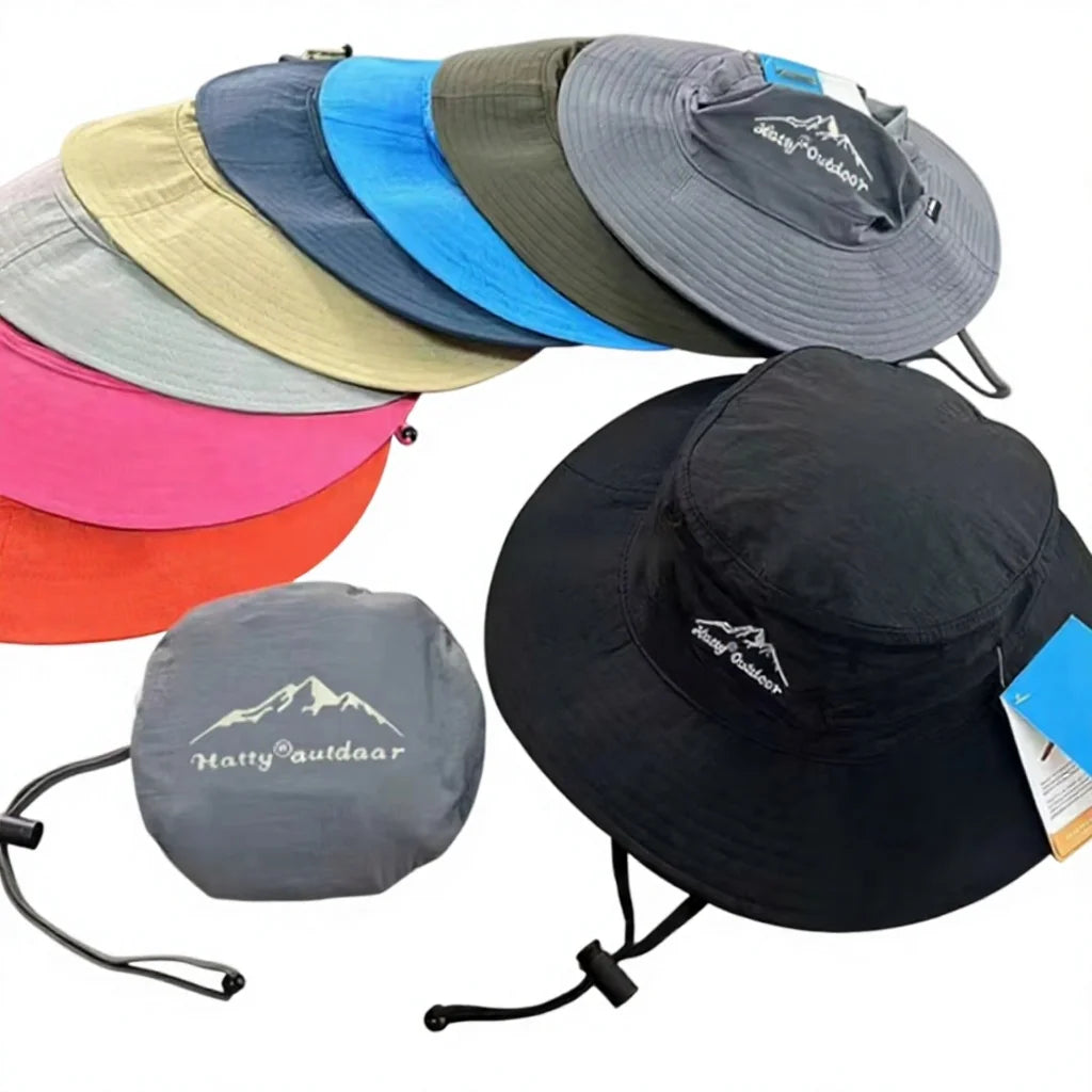 Custom Outdoor Leaf Pattern Embroidery/Print Logo Lightweight Fisherman Waterproof Nylon UV Protection Casual Cycling Bucket Hat