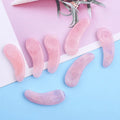 Natural Rose Quartz Crystal Eye Cream Spoon Crescent Crystal Makeup Scoop Spoons
